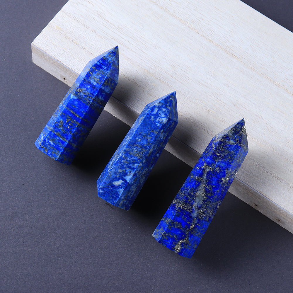 Natural crystal single pointed column hexagonal ornament original stone grinding crafts crystal points wand