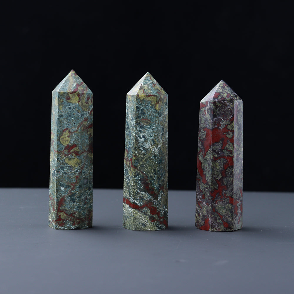 Natural crystal single pointed column hexagonal ornament original stone grinding crafts crystal points wand