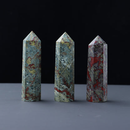 Natural crystal single pointed column hexagonal ornament original stone grinding crafts crystal points wand