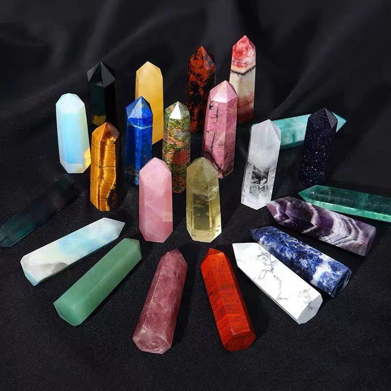 1PCS Natural Crystal Point Energy Column Obelisk Hand Polished Very Beautiful Gemstone Specimens Minerals Crystals Column