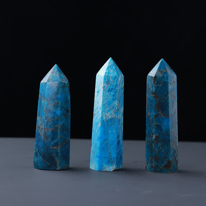 Natural crystal single pointed column hexagonal ornament original stone grinding crafts crystal points wand