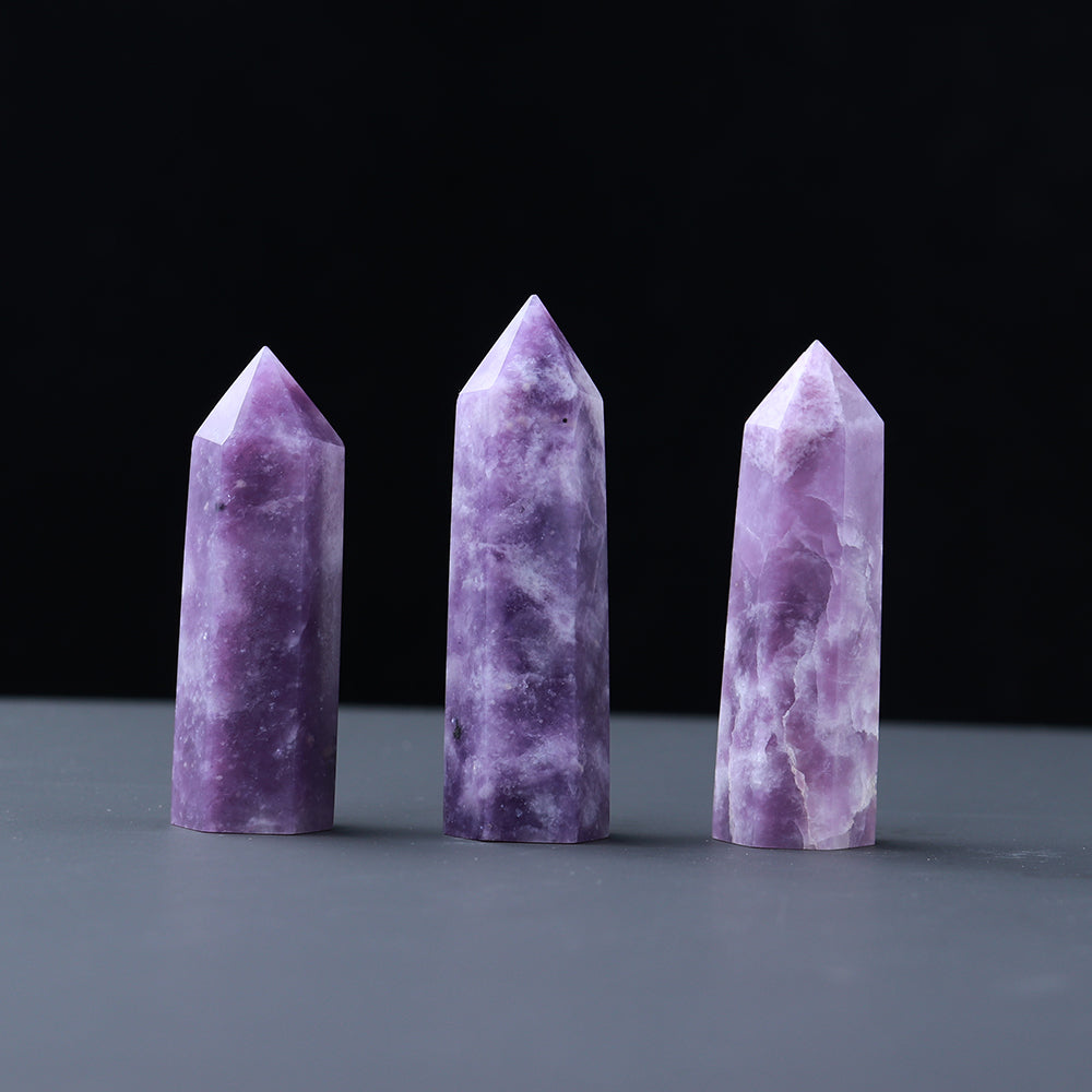 Natural crystal single pointed column hexagonal ornament original stone grinding crafts crystal points wand