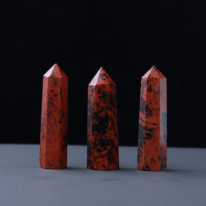 Natural crystal single pointed column hexagonal ornament original stone grinding crafts crystal points wand