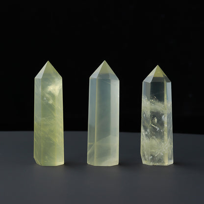 Natural crystal single pointed column hexagonal ornament original stone grinding crafts crystal points wand