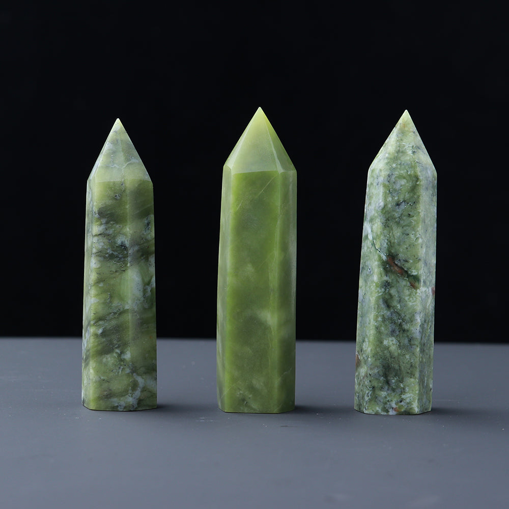 Natural crystal single pointed column hexagonal ornament original stone grinding crafts crystal points wand