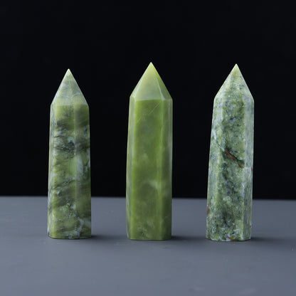 Natural crystal single pointed column hexagonal ornament original stone grinding crafts crystal points wand