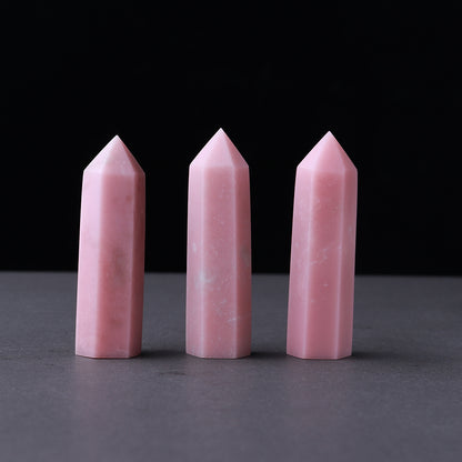 Natural crystal single pointed column hexagonal ornament original stone grinding crafts crystal points wand