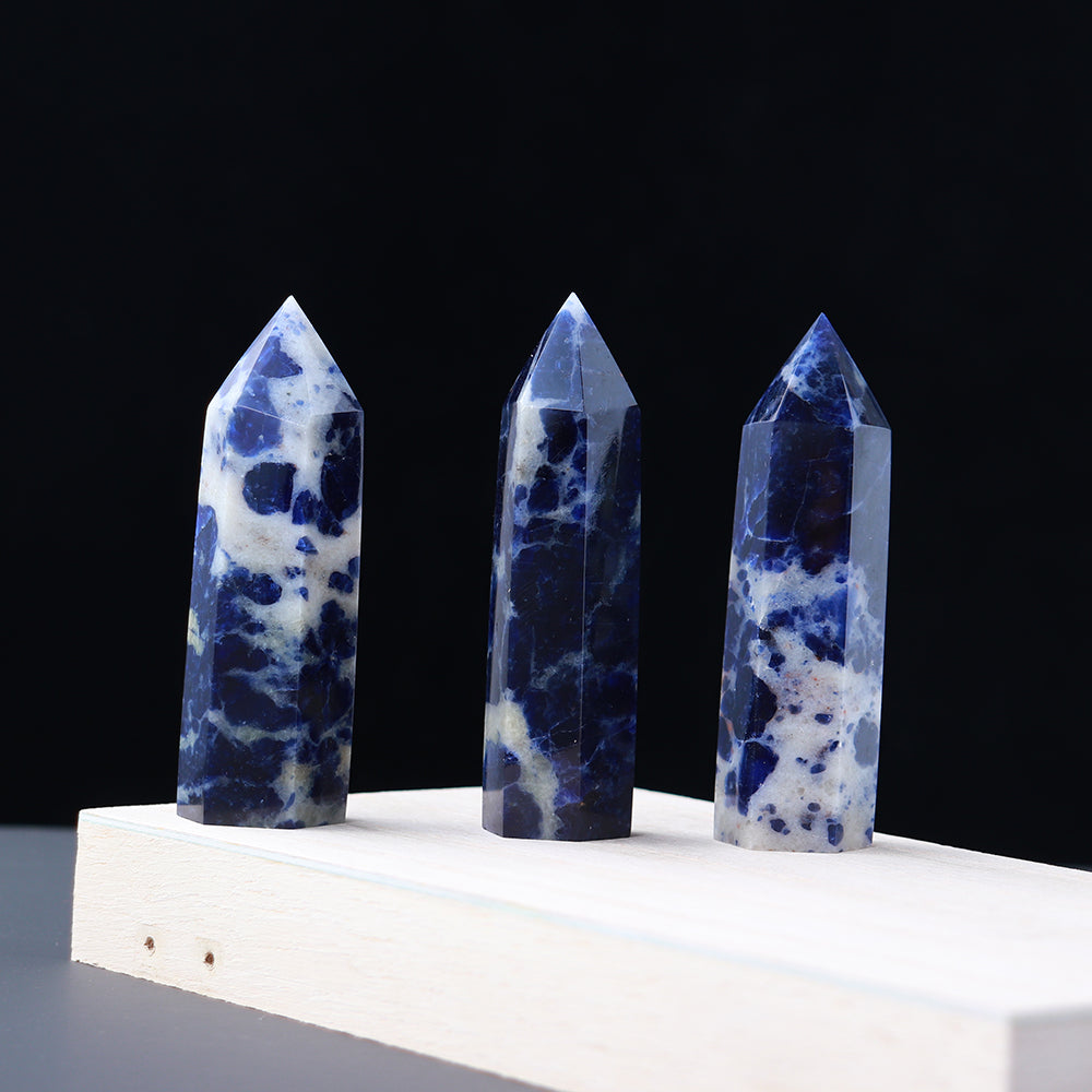 Natural crystal single pointed column hexagonal ornament original stone grinding crafts crystal points wand