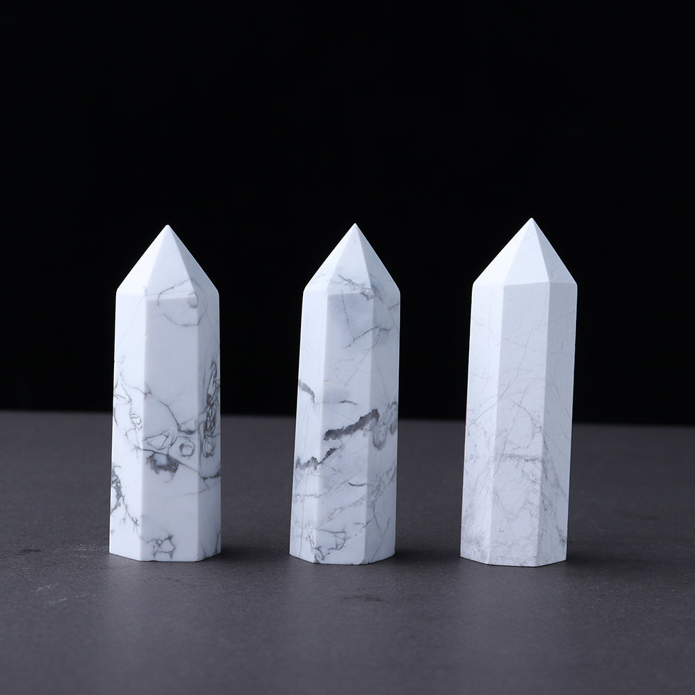 Natural crystal single pointed column hexagonal ornament original stone grinding crafts crystal points wand