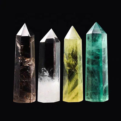 1PCS Natural Crystal Point Energy Column Obelisk Hand Polished Very Beautiful Gemstone Specimens Minerals Crystals Column