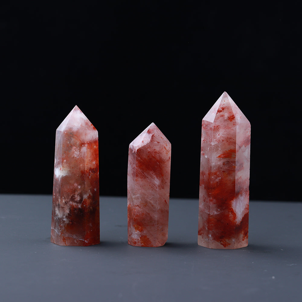 Natural crystal single pointed column hexagonal ornament original stone grinding crafts crystal points wand