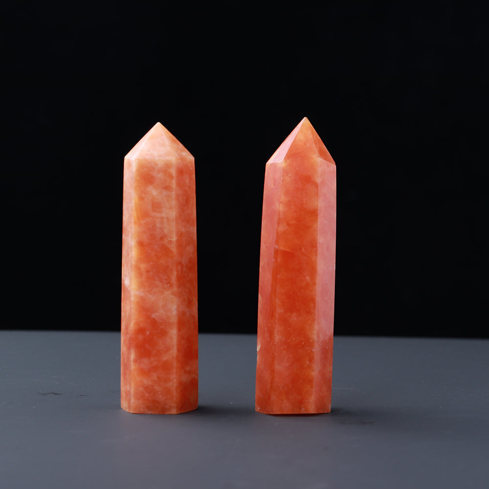 Natural crystal single pointed column hexagonal ornament original stone grinding crafts crystal points wand
