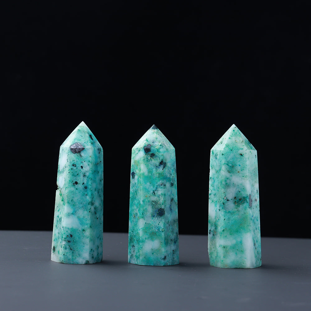 Natural crystal single pointed column hexagonal ornament original stone grinding crafts crystal points wand