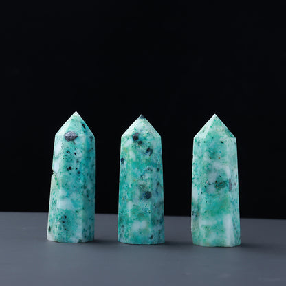 Natural crystal single pointed column hexagonal ornament original stone grinding crafts crystal points wand