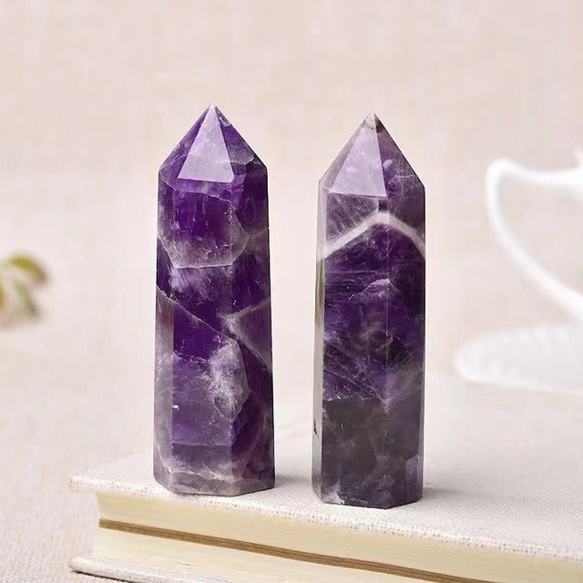 1PCS Natural Crystal Point Energy Column Obelisk Hand Polished Very Beautiful Gemstone Specimens Minerals Crystals Column