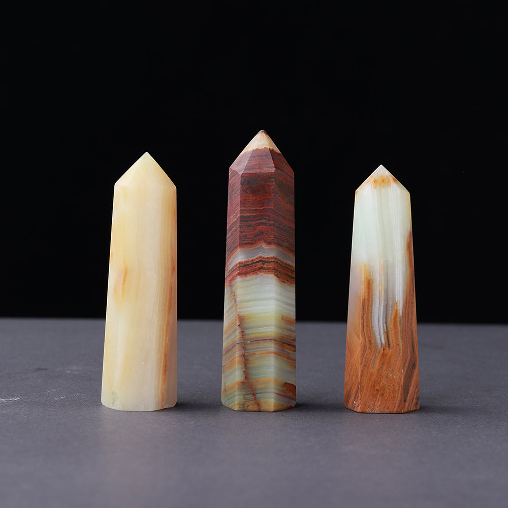 Natural crystal single pointed column hexagonal ornament original stone grinding crafts crystal points wand