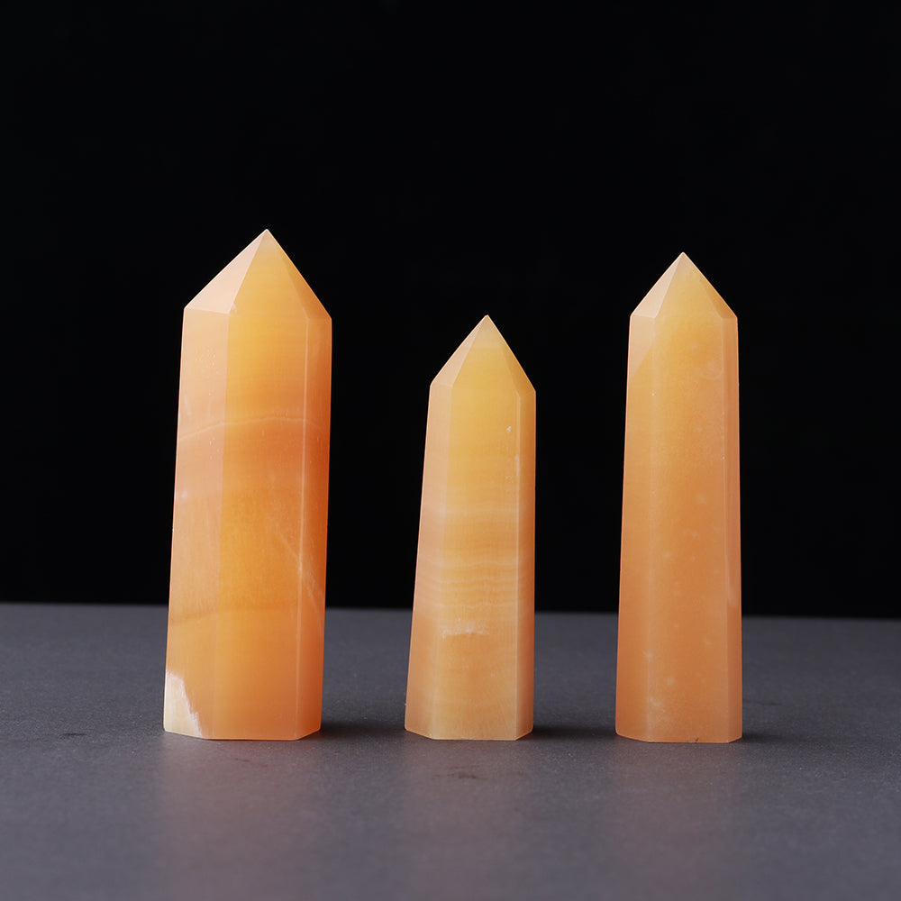 Natural crystal single pointed column hexagonal ornament original stone grinding crafts crystal points wand